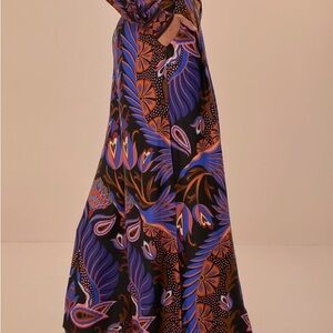 Farm Rio Black Heart Forest Lenzing™ Ecovero™ Viscose Wide Leg Palazzo Pants